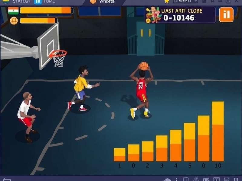 Hoop Hero Bharat gameplay screenshot showing basketball action
